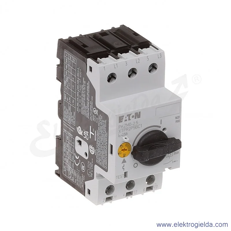 Wyłącznik silnikowy PKZM0-2,5 3P 0,75kW 1,6-2,5A