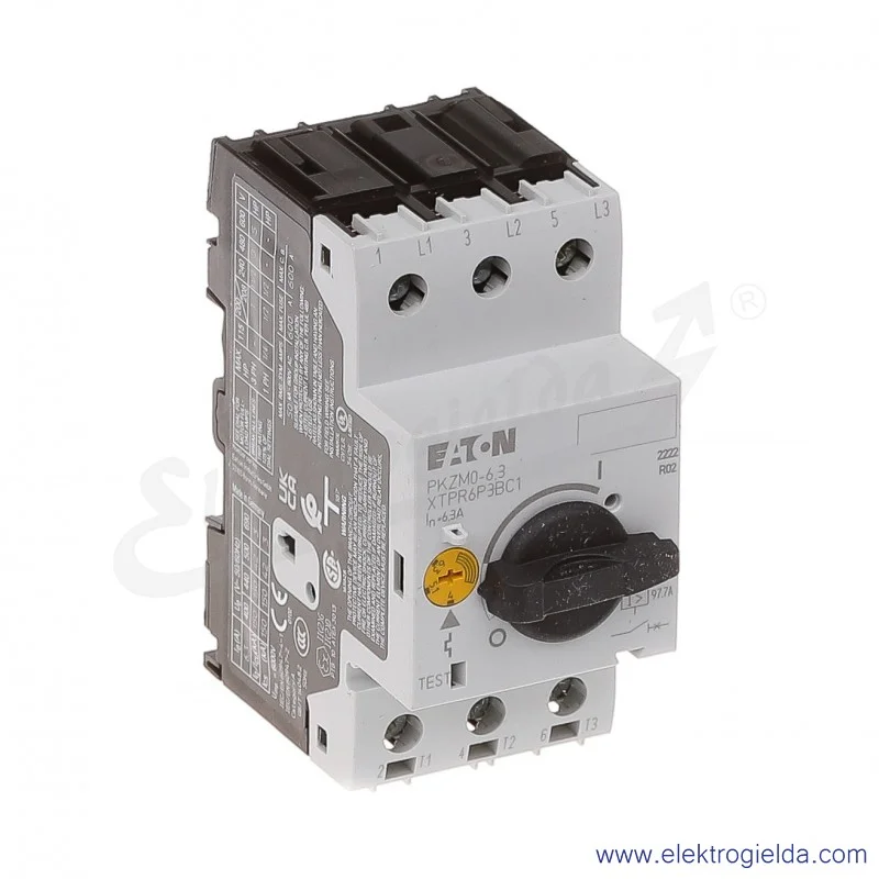 Wyłącznik silnikowy PKZM0-6,3 3P 2,2kW 4-6,3A