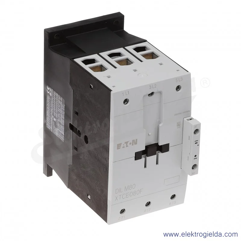 Stycznik DILM80(230V50HZ,240V60HZ) 3P 37kW 80A Us 230VAC
