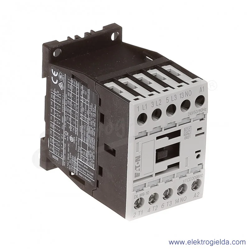 Stycznik DILM9-10(24V50/60HZ) 3P+1NO 4kW 9A Us 24VAC