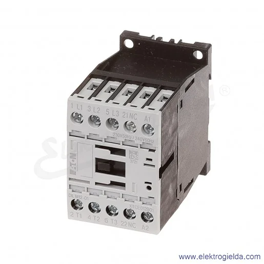Stycznik DILM12-01(230V50HZ,240V60HZ) 3P+1NC 5,5kW 12A Us 230VAC