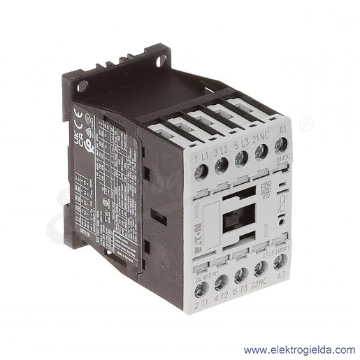 Stycznik DILM12-01(24VDC) 3P+1NC 5,5kW 12A Us 24VDC