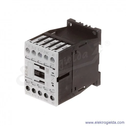 Stycznik DILM12-01(24VDC) 3P+1NC 5,5kW 12A Us 24VDC