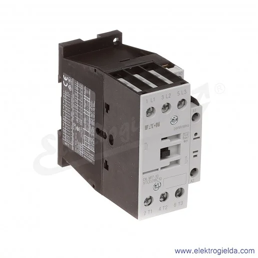 Stycznik DILM17-10(24V50/60HZ) 3P+1NO 7,5kW 17A Us 24VAC