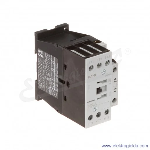 Stycznik DILM17-01(RDC24) 3P+1NC 7,5kW 17A Us 24VDC