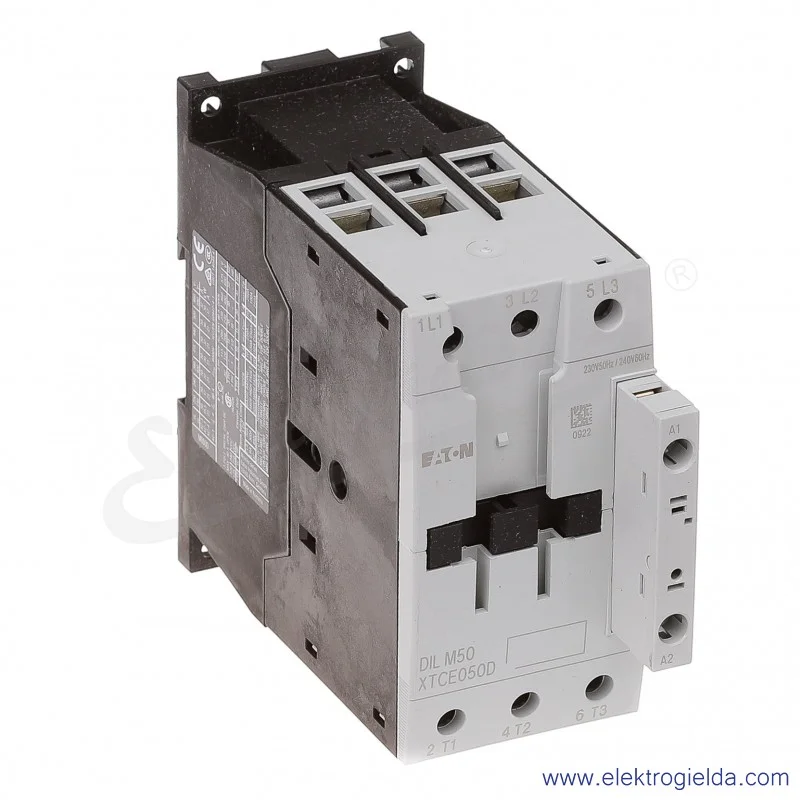 Stycznik DILM50(230V50HZ,240V60HZ) 3P 22kW 50A Us 230VAC
