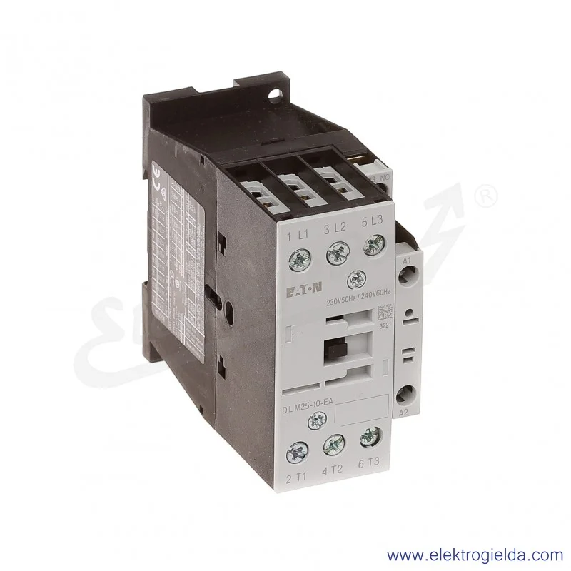 Stycznik DILM25-10-EA(230V50HZ,240V60HZ) 3P+1NO 11kW 25A Us 230VAC