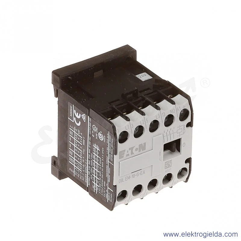 Stycznik DILEM-10-G-EA(24VDC) 3P+1NO 4kW 9A Us 24VDC