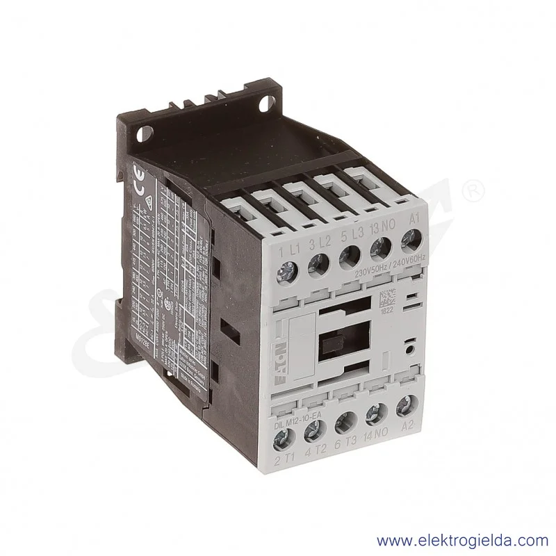 DILM12-10-EA(230V50HZ,240V60HZ) 3P+1NO 5,5kW 12A Us 230VAC