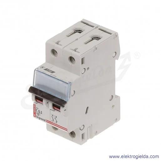 Wyłącznik nadprądowy S302 C 0,3 2P 6kA AC 