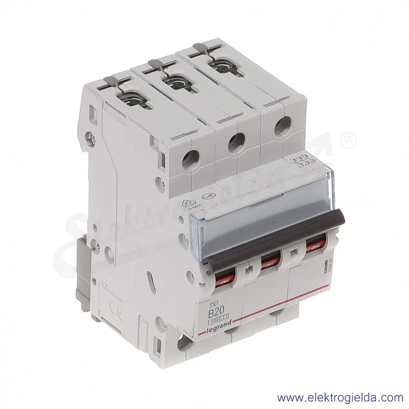 Wyłącznik nadprądowy S303 B 20 3P 6kA AC TX3