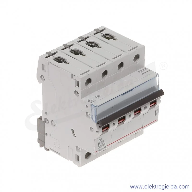 Wyłącznik nadprądowy S304 B 10 4P 6kA AC TX3
