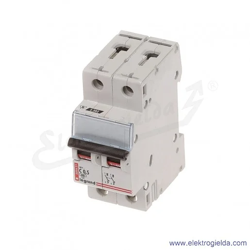 Wyłącznik nadprądowy S302 C 0,5 2P 6kA AC TX3