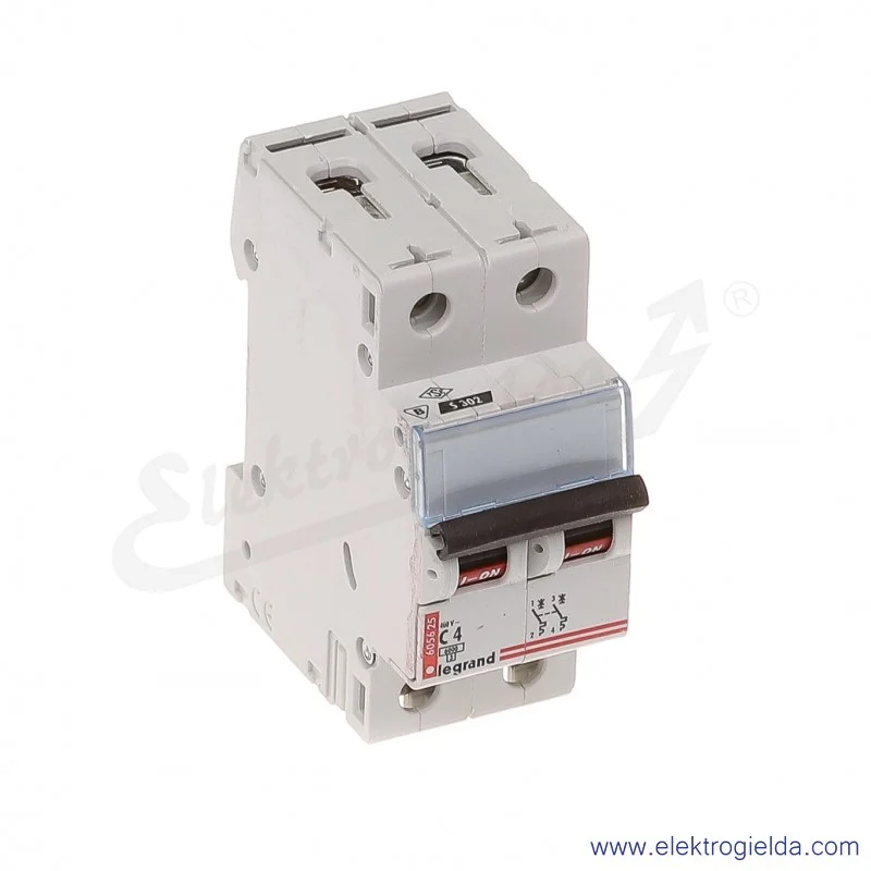 Wyłącznik nadprądowy S302 C 4 2P 6kA AC TX3