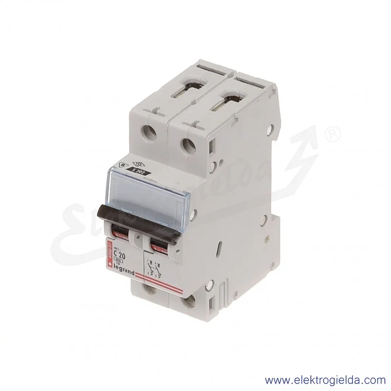 Wyłącznik nadprądowy S302 C 20 2P 6kA AC TX3