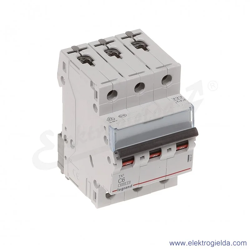 Wyłącznik nadprądowy S303 C 6 3P 6kA AC TX3