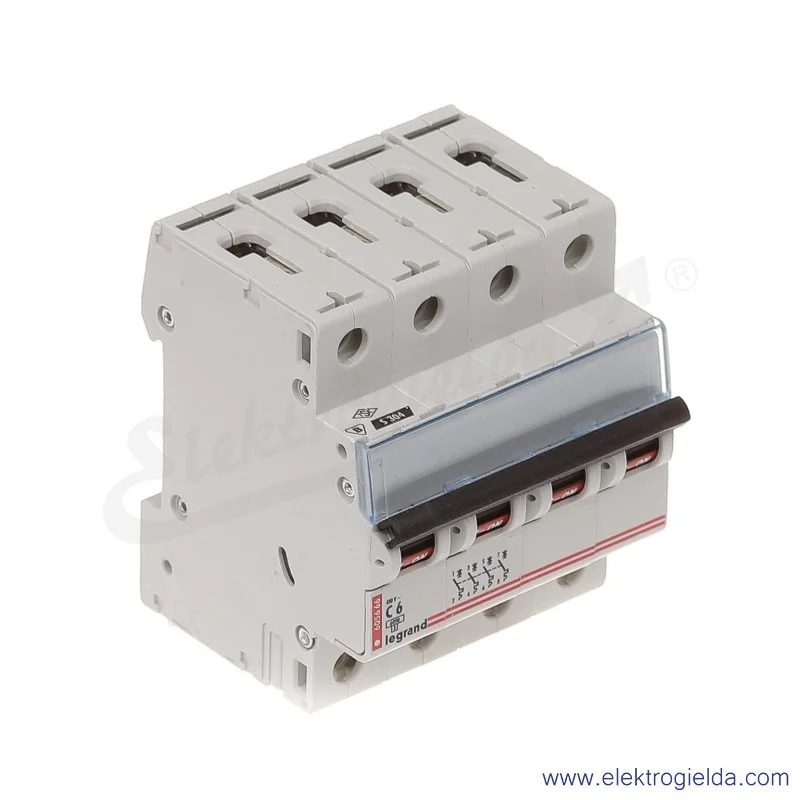 Wyłącznik nadprądowy S304 C 6 4P 6kA AC TX3