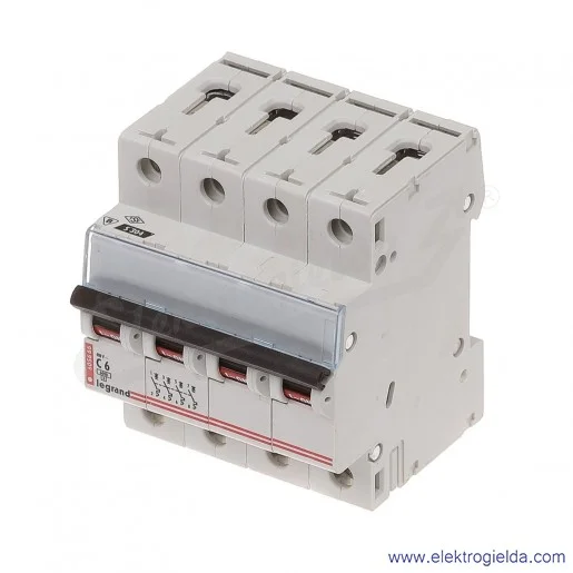 Wyłącznik nadprądowy S304 C 6 4P 6kA AC TX3