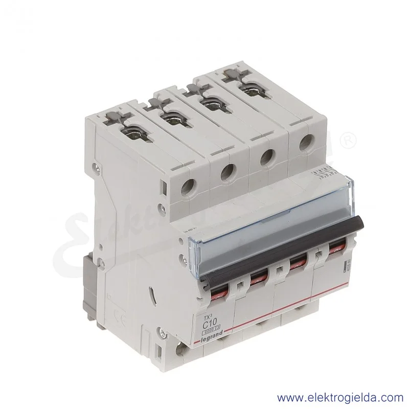Wyłącznik nadprądowy S304 C 10 4P 6kA AC TX3