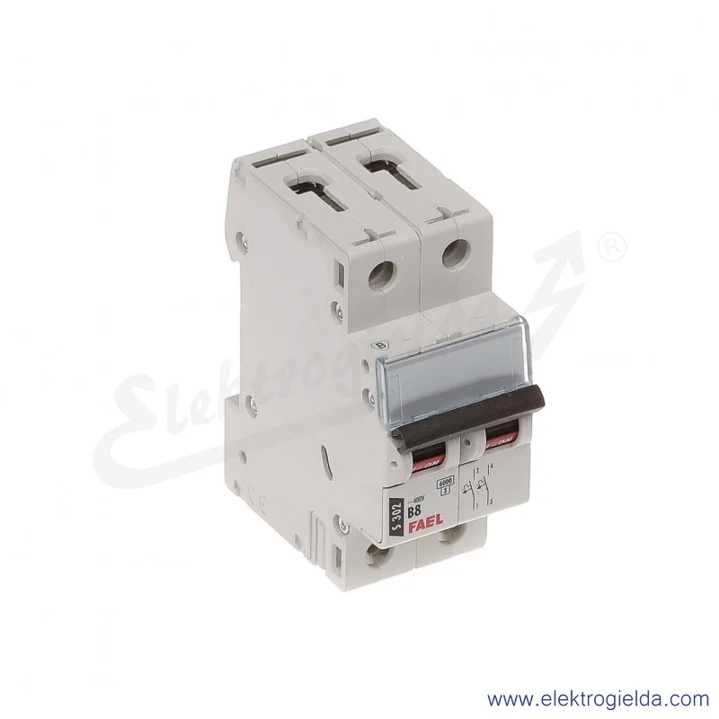 Wyłącznik nadprądowy S302 B 8 2P 6kA AC TX3