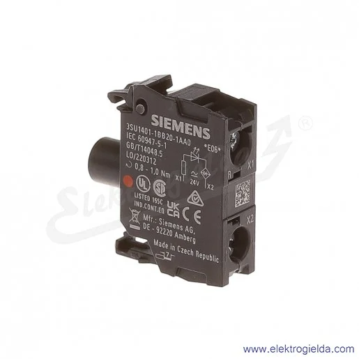 Blok LED 3SU1401-1BB20-1AA0 CZERWONY  24 V AC/DC,  
