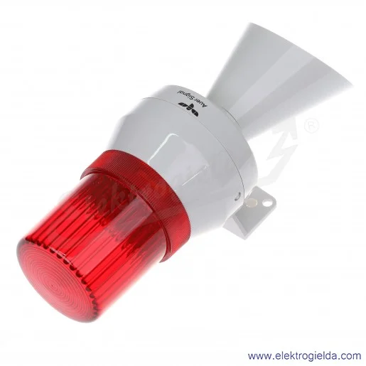 Sygnalizator światło dźwięk 710112005, KLL, czerwony, 24VDC