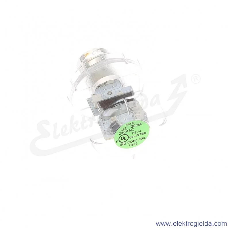 Żarówka LED 893006313 , dioda LLL, zielona, 230V AC/DC, światło ciągłe
