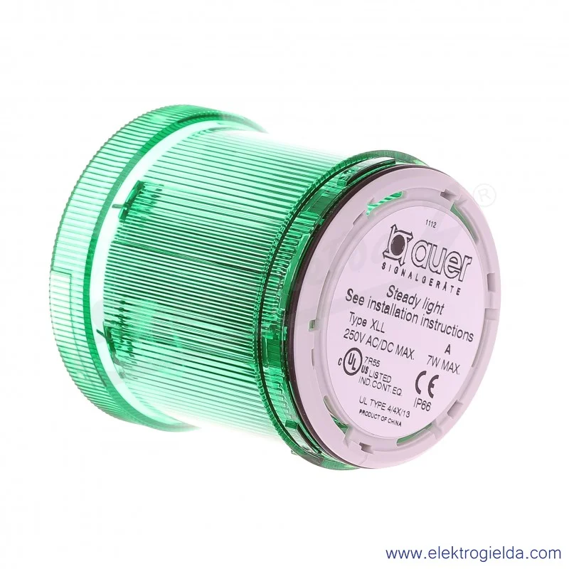 Lampka sygnalizacyjna 900006900, XLL, zielona, 12-250V AC/DC , światło ciągłe