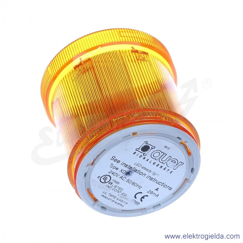 Lampka sygnalizacyjna 900031405, XDF, pomarańczowa, błyskowa, LED-24VAC