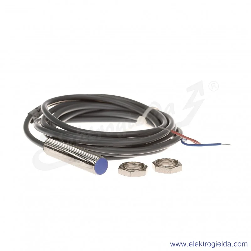 Czujnik indukcyjny PCID4ZWM12502M 4mm M12 10-60VDC 1kHz NO czoło kryte IP67
