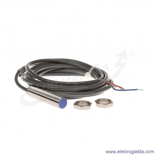 Czujnik indukcyjny PCID4ZWM12502M 4mm M12 10-60VDC 1kHz NO czoło kryte IP67
