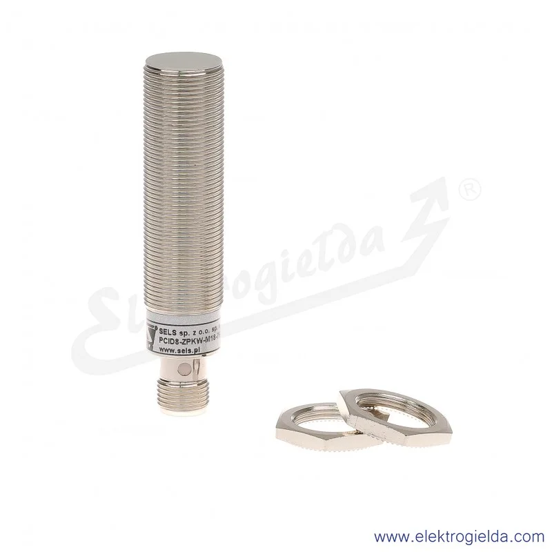 Czujnik indukcyjny PCID8ZPKW 8mm M18 10-30VDC 200Hz NO PNP czoło kryte IP67

