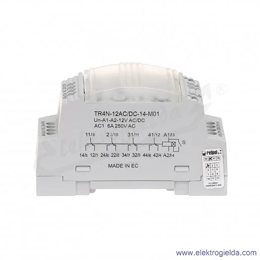 Przekaźnik czasowy wielofunkcyjny TR4N-12AC/DC-14-M 4p 10-funkcji