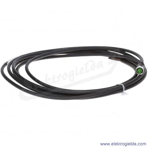 Konektor 7000-08041-6200300, M8, męski, prosty, 3m, 3P,PUR-PVC, z wolnym końcem przewodów