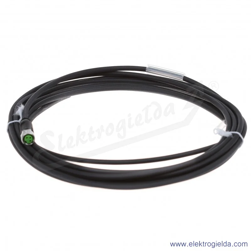 Konektor 7000-08041-6300500, M8, żeński, prosty, 5m, 3P, PUR-PVC