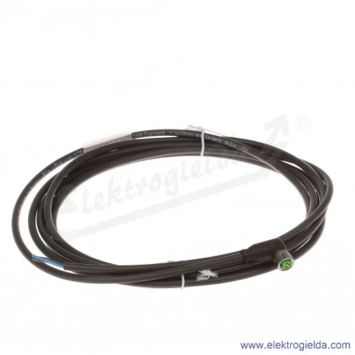 Konektor 7000-08081-6200300, M8, męski, kątowy, 3m, 3P, PUR-PVC, z wolnym końcem przewodów
