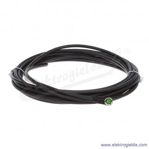 Konektor 7000-08081-6200500, M8, kątowy, 5m, 3P, PUR-PVC, z przewodem