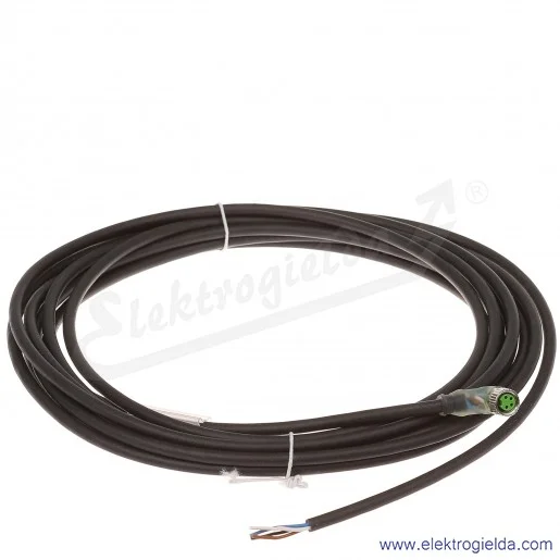 Konektor 7000-08141-6210500, M8, męski, kątowy, 5m, 4P, PUR, z sygnalizacją 3xLED