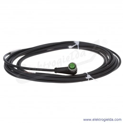 Kabel z gniazdem, 7000-12341-6240500, M12, kątowy, 5m, 4P, PUR/PVC-OB, z wolnym końcem przewodów