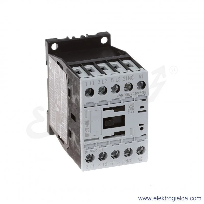 Stycznik DILM9-01-EA(230V50HZ,240V60HZ) 3P+1NC 4kW 9A Us 230VAC