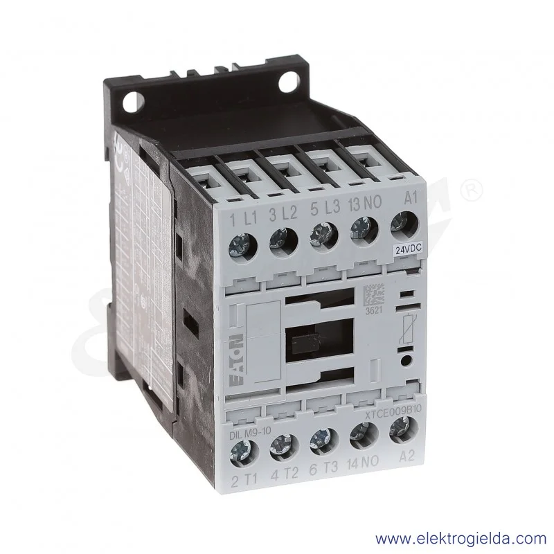 Stycznik DILM9-10(24VDC) 3P+1NO 4kW 9A Us 24VDC