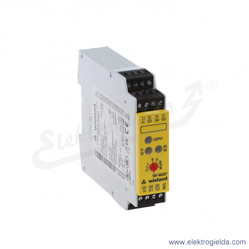 Przekaźnik bezpieczeństwa R1.188.0680.0, SNV4063KP-A 24VDC, 30s
