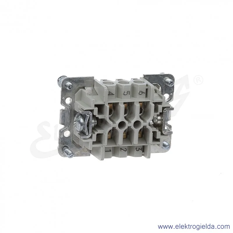 Wkład gniazda BAS BUS 6 2,5 50, 6 PIN, 600V, 16A