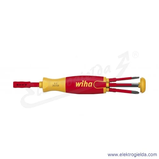 Wkrętak z magazynkiem bitów 38613, SB 2831-09021, slim, 6 bitów