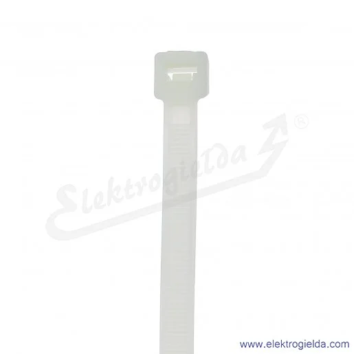 Opaska zaciskowa E01TK-01010100801, TK 20/3.6, 200mm, 100szt, trytytka, biała Opaska zaciskowa E01TK-01010100801, TK 20/3.6, 200mm, 100szt, trytytka, biała