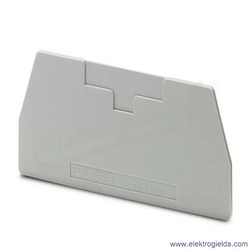 Płytka skrajna 0310020, 0310020, D-URTK, szara, dł.72mm, szer. 2.2mm, wys. 41.5mm
