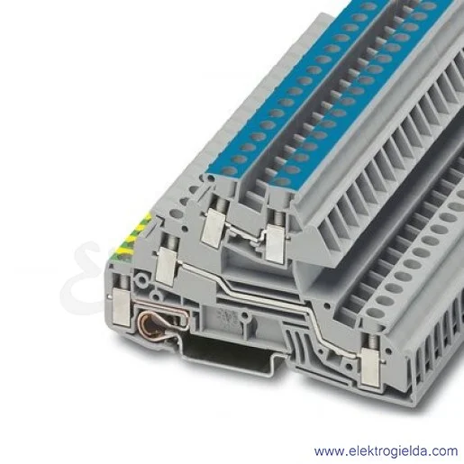 Złączka instalacyjna 2714019, PIK 4-PE/L/N, szara, 3 torowa, 4mm2, 32A, 400V