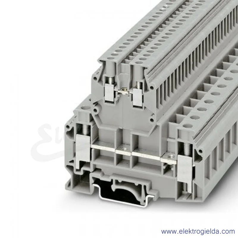 Złączka wielotorowa 2771007, UKKB10/2,5, szara, 10mm2, 2 tory, 500V, 57A, śrubowa