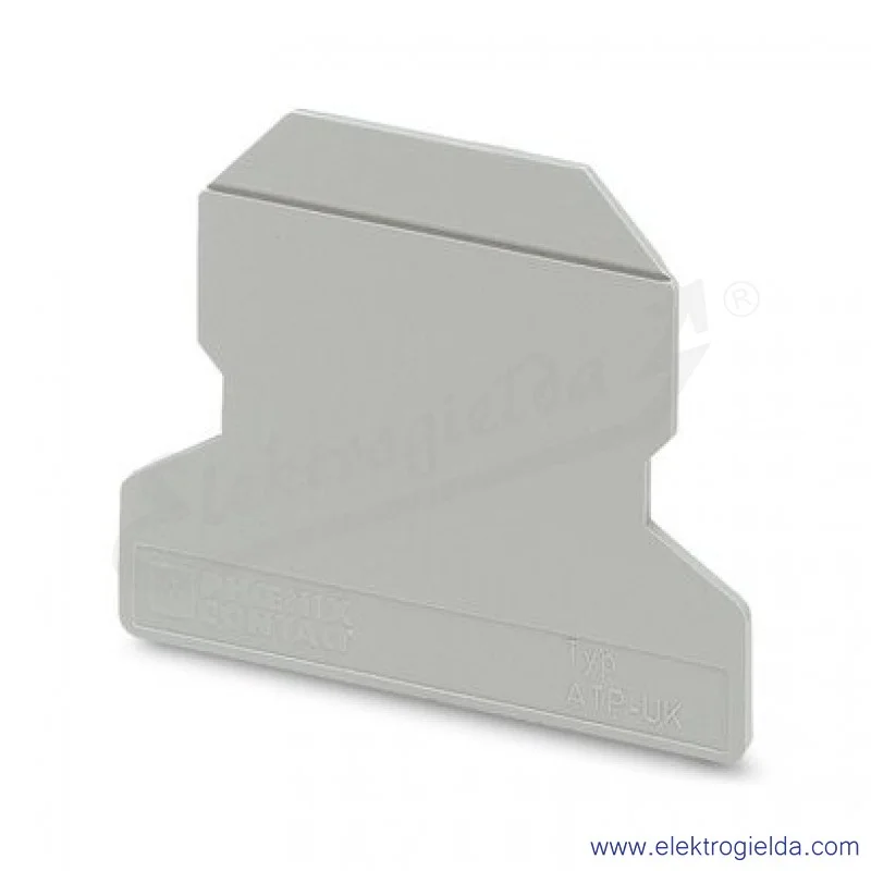 Płytka rozdzielająca sekcje 3003224, ATP-UK, szara, dł. 56mm, szer. 1.5mm, wys. 45.7mm