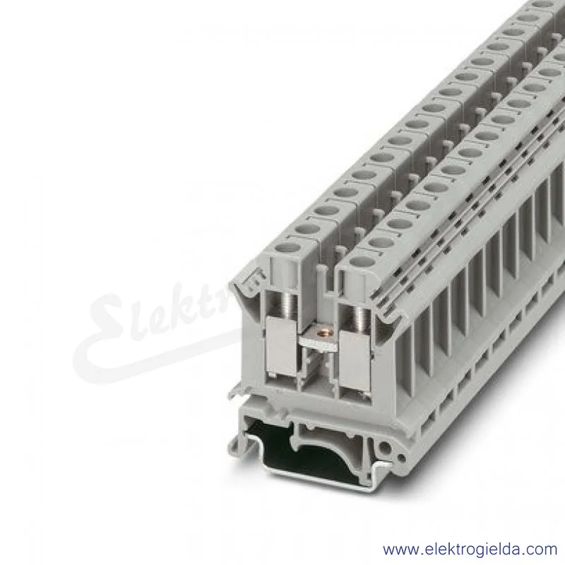 Złączka przelotowa 3005073, UK 10 N, szara, 10mm2, 800V, 57A, zaciski śrubowe